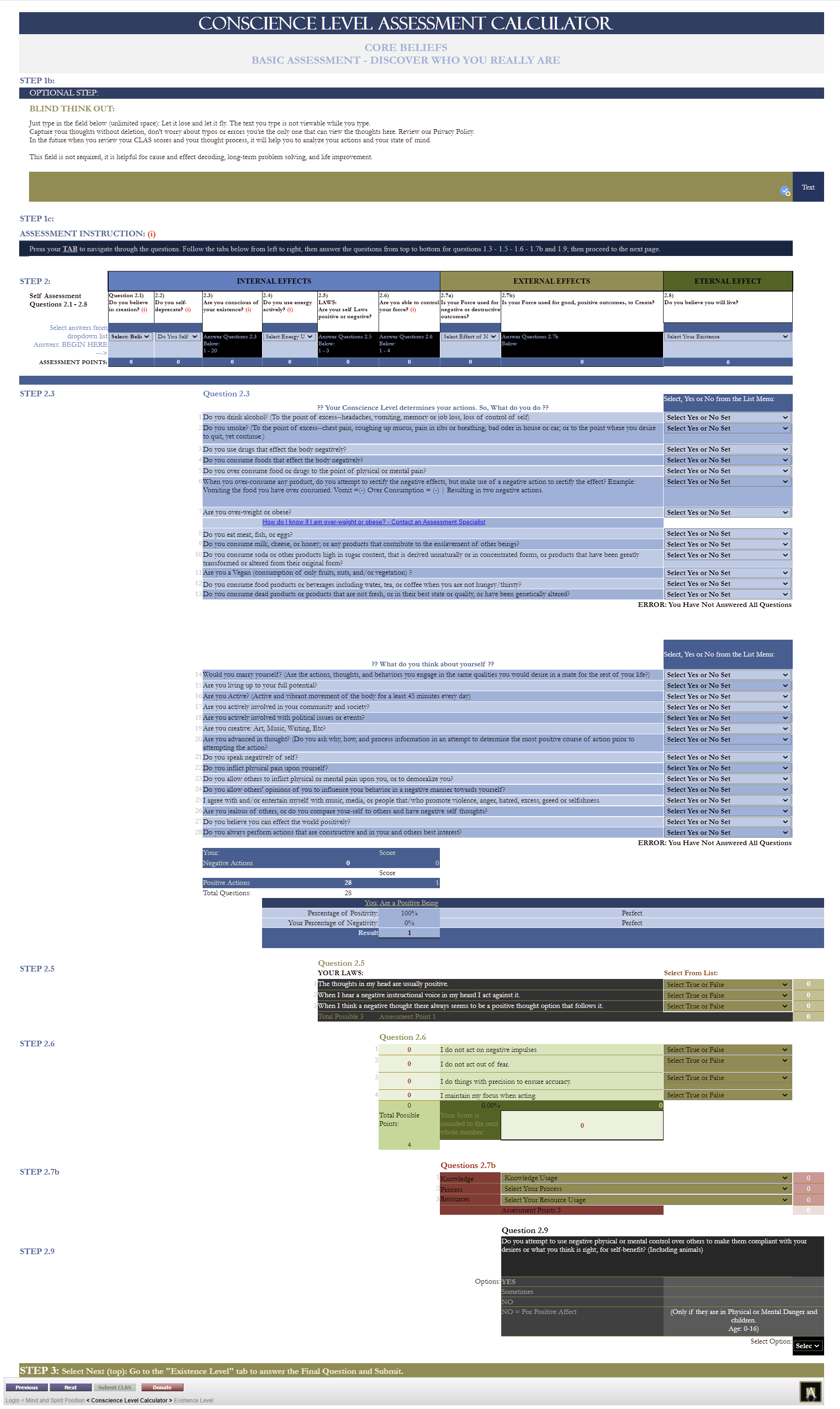 clas assessment